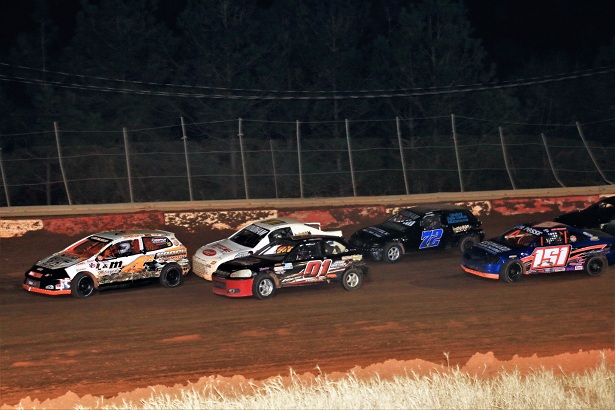 SCDRA front-wheel-drive cars racing on dirt