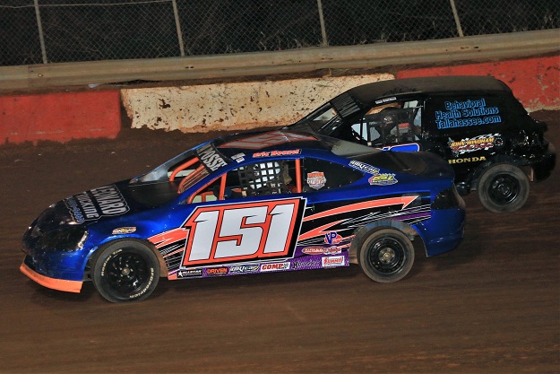 SCDRA front-wheel-drive cars racing on dirt