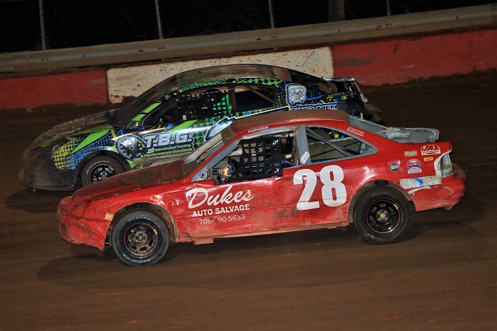 SCDRA front-wheel-drive cars racing on dirt