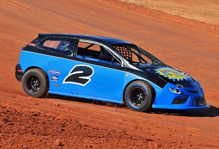 SCDRA front-wheel-drive cars racing on dirt