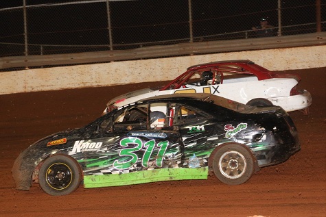 SCDRA front-wheel-drive cars racing on dirt